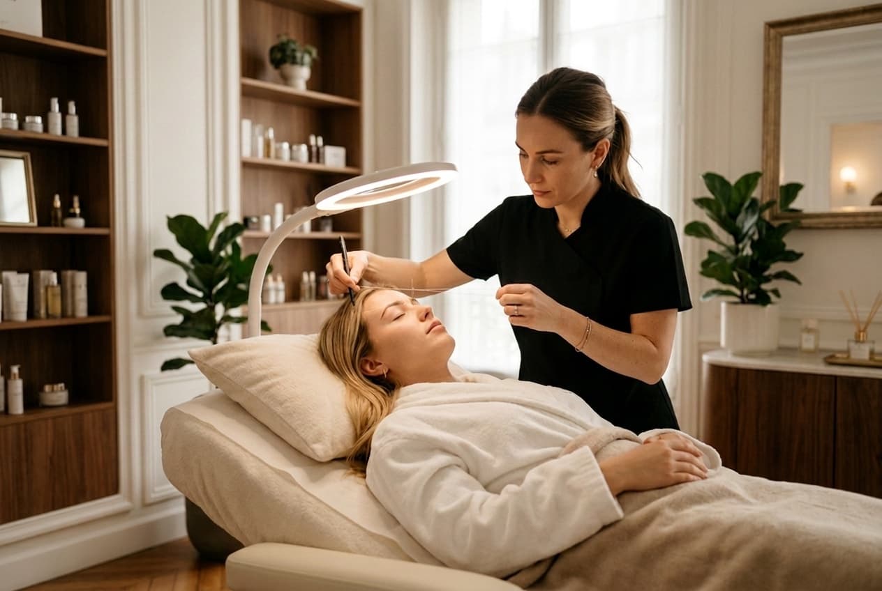 Modélisation des sourcils en cabine